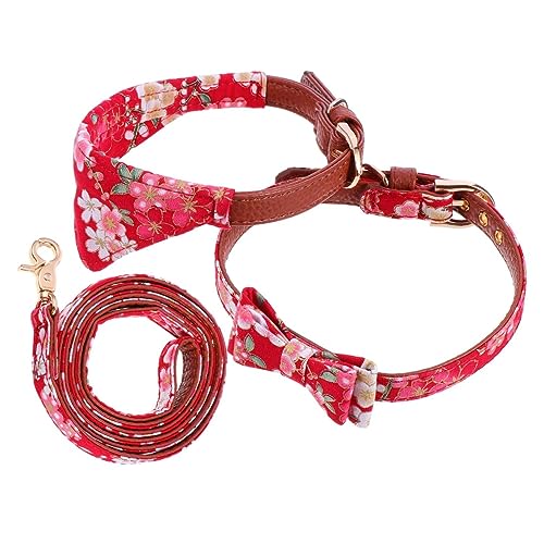 CIYODO 1 Satz Haustier Halsband Set Kragen für kleine Hunde Streifen für Hunde Lieferungen Geschirr Haustierhalsband mit Seil Hundehalsband Leine Hundehalsband und Seil rot CIYODO 1 Satz Haustier Halsband Set Kragen für kleine Hunde Streifen für Hunde Lieferungen Geschirr Haustierhalsband mit Seil Hundehalsband Leine Hundehalsband und Seil rot von CIYODO