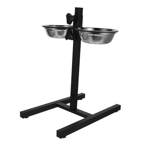 CIYODO 1 Satz Haustier Hund Schüssel erhöhte Katzenfutterschale einstellbar angehoben hoch Schüsseln Steht erzogen Pet Feeder Bowl Futternapf für Hunde Hundenapf Rostfreier Schwarz CIYODO 1 Satz Haustier Hund Schüssel erhöhte Katzenfutterschale einstellbar angehoben hoch Schüsseln Steht erzogen Pet Feeder Bowl Futternapf für Hunde Hundenapf Rostfreier Schwarz von CIYODO