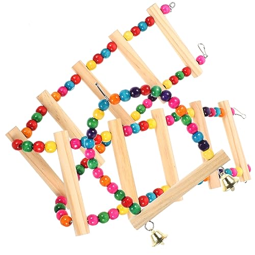 CIYODO Papagei Spielzeug Leiter Holz Vogel Schaukel Barsch Kauen Spielzeug Vogel Liefert für Sittiche Nymphensittiche von CIYODO