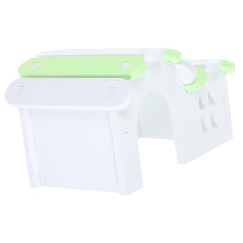 CIYODO Hamster Spielzeug Holz Haus Versteck Für Meerschweinchen Und Hamster Kleine Ebene Schlaf Nest Käfigzubehör von CIYODO