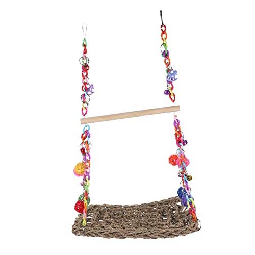 CIYODO Papageienschaukel-Spielzeug Vogel-hängematten-Set Für Nymphensittiche Dekorative Vogelkäfig-sitzstange Stabile Vogelschaukel Aus Holz Für Die Spielzeit Der Vögel CIYODO Papageienschaukel-Spielzeug Vogel-hängematten-Set Für Nymphensittiche Dekorative Vogelkäfig-sitzstange Stabile Vogelschaukel Aus Holz Für Die Spielzeit Der Vögel von CIYODO