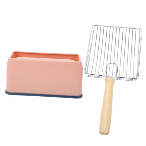 CIYODO 1 Satz Schaufel Für Katzenstreu Automatisch Schaufeln Katzenkratzer Katzentoilette Mit Haube System Scoop Abfallschaufel Mit Halterung Katzenbaum Spritz Post Rosa Rostfreier Stahl von CIYODO