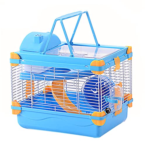 CIYODO Doppelschichtiger Hamsterkäfig tragbar orange/blau Luxus-Haustiervilla für Chinchillas CIYODO Doppelschichtiger Hamsterkäfig tragbar orange/blau Luxus-Haustiervilla für Chinchillas von CIYODO