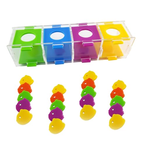 CIYODO 1 Satz Trainingsspielzeug Für Papageien Futterspender Puzzle Wellensittich Spiegel Wellensittichspielzeug Für Den Käfig Wellensittich Leckereien Vogel Papageien Kontrolle von CIYODO