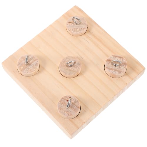 CIYODO Papageienpfahl-knabberspielzeug Holz-vogelspielzeug Bissfestes Haustier-papagei-Spielzeug Natürliche Vogel-knabber-Requisite von CIYODO