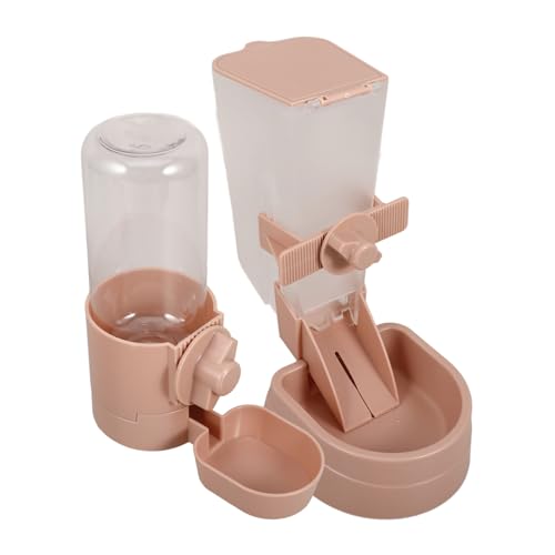 CIYODO 1 Set Hängender Automatischer Futter Und Wasserspender Für Hund Katze Kätzchen Mit Edelstahlschüssel Auslaufsicher Pink Für Haustiere Futterautomat Und Trinkstation CIYODO 1 Set Hängender Automatischer Futter Und Wasserspender Für Hund Katze Kätzchen Mit Edelstahlschüssel Auslaufsicher Pink Für Haustiere Futterautomat Und Trinkstation von CIYODO