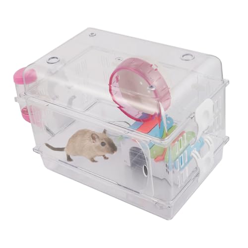 CIYODO 1 Set Kleidungsset Großes Zubehör Hamsterkäfige Haushalt Mit Rädern Künstliche Pflanzen Haustiere Acrylhammer Rennmaus Tragbarer Hamsterträger Kleintierversteck von CIYODO