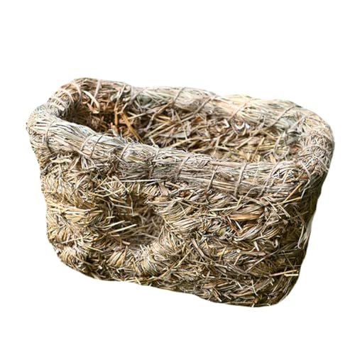 CIYODO 1 Stück Doppelte Haustier Höhle Gewebte Nest Katze Hase Gemütlich Drinnen Heu Klein Katzenhaus Weben Katzenschutz Kaninchen Schlafhaus Kaninchenhaus Katzenbett Berggras Yellow CIYODO 1 Stück Doppelte Haustier Höhle Gewebte Nest Katze Hase Gemütlich Drinnen Heu Klein Katzenhaus Weben Katzenschutz Kaninchen Schlafhaus Kaninchenhaus Katzenbett Berggras Yellow von CIYODO