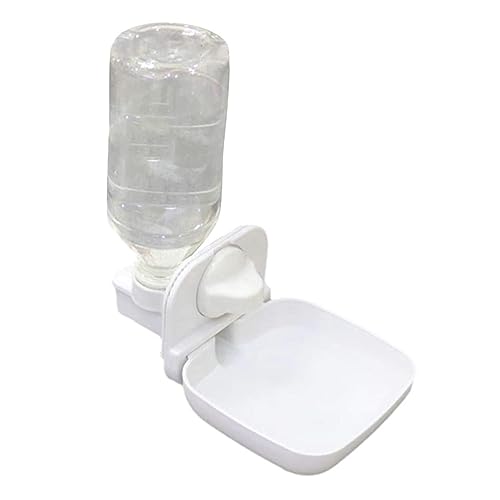 CIYODO 1 Stück Futterautomat Wasserbehälter Düse Schüssel Hamster Wasserflasche Automatischer Wasserspender Für Hunde Bausatz Spender Für Trinkwasserautomaten Brunnen Plastik Weiß von CIYODO