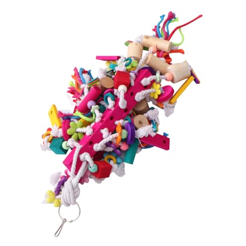 CIYODO 1 Stück Große Papageienspielzeug Vogelspielzeug für Papageien Sitzstangen Kauen Papageien-Puzzlespielzeug drinnen Papageienbissspielzeug Vögel beißen hölzern CIYODO 1 Stück Große Papageienspielzeug Vogelspielzeug für Papageien Sitzstangen Kauen Papageien-Puzzlespielzeug drinnen Papageienbissspielzeug Vögel beißen hölzern von CIYODO