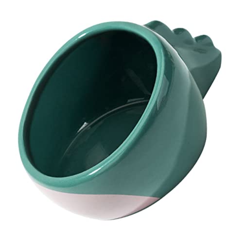 CIYODO 1 Stück Halsschütze Pet Bowl Fütterung Haustiernapf im Freien Futternapf Schüsseln Relief-Katzennapf Katzennapf aus Keramik Hundenapf Haustiernapf aus Keramik Knochenporzellan Blau von CIYODO