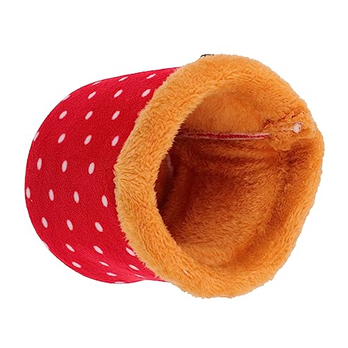 CIYODO 1 Stück Hamster Baumwollnest Schlafsack Kleines Haustier-baumwollnest Warmes Haustiernest Hamster-schlafnest Haustier -baumwollnest Kleines Hamsterbett Warmes Nest Baumwolle Rot CIYODO 1 Stück Hamster Baumwollnest Schlafsack Kleines Haustier-baumwollnest Warmes Haustiernest Hamster-schlafnest Haustier -baumwollnest Kleines Hamsterbett Warmes Nest Baumwolle Rot von CIYODO