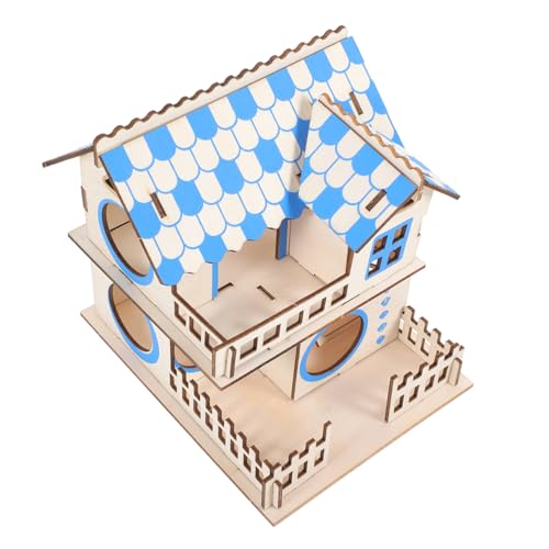 CIYODO Hamsterhaus Aus Holz Doppel-Schicht Villa Für Kleintiere Geruchsneutral Und Bruchfest Für Hamster Und Goldhamster Im Eigenheim von CIYODO