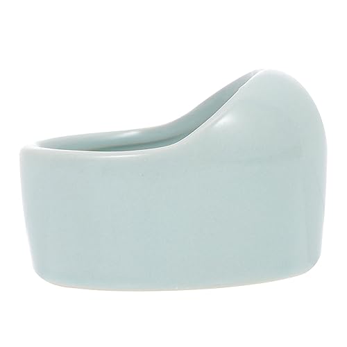 CIYODO 1 Stück Hamster Fütterung schüssel Hase gegen Chinchilla Spaniel Slow Feeder Hundenapf groß Wurf pet Water Bowl pet Supplies Haustierbedarf Futternapf für Hamster Keramik Blue von CIYODO