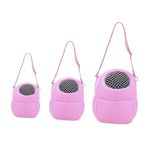 CIYODO 1 Stück Hamster-Tüte zum Mitnehmen Haustier klein Träger Auto Hamsterzubehör schultüten Hamster -Umhängetasche tragbare Hamstertasche Hamster Umhängetasche Rosa von CIYODO