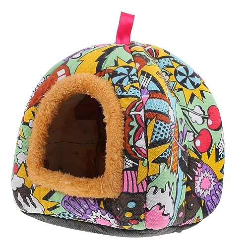 CIYODO 1 Stück Hamsterbett für Kleine Wärmespeichernde Kuschelhöhle Gemütliches Schlafnest für Hamster Meerschweinchen und Chinchillas und Langlebig für Kalte Wintertage von CIYODO