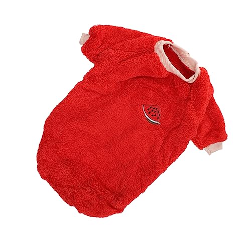 CIYODO 1 Stück Haustier warme Kleidung Haustiere Pullover Mantel Welpe Winter hundemantel Haustierkleidung warme Hundebekleidung Haustierbekleidung für Hunde Polyester rot CIYODO 1 Stück Haustier warme Kleidung Haustiere Pullover Mantel Welpe Winter hundemantel Haustierkleidung warme Hundebekleidung Haustierbekleidung für Hunde Polyester rot von CIYODO
