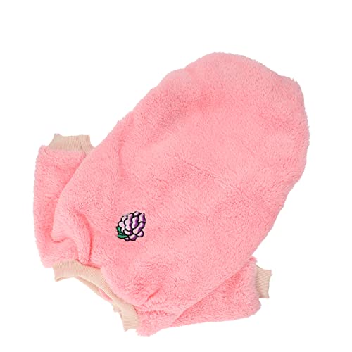 CIYODO 1 Stück Haustier warme Kleidung Hund Kleiner Outfits kleine hundekleidung Hundemantel mit Schild Hund warme Kleidung Winterjacken für Welpen Polyester Rosa CIYODO 1 Stück Haustier warme Kleidung Hund Kleiner Outfits kleine hundekleidung Hundemantel mit Schild Hund warme Kleidung Winterjacken für Welpen Polyester Rosa von CIYODO
