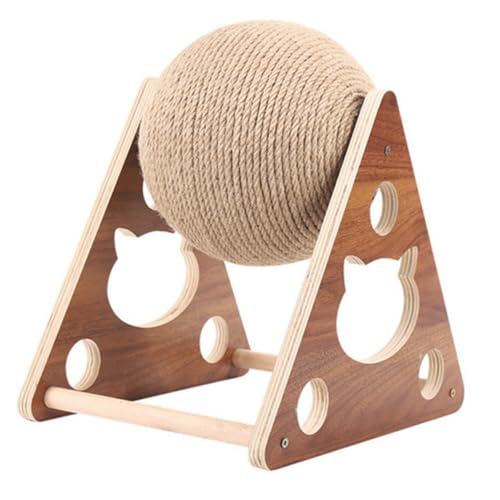 CIYODO 1 Stück Holz Katzenkratzball mit Sisal Seil Kletterständer für Katzen Interessantes und Kratzfestes Schont Möbel und Sorgt für Spaß Beim CIYODO 1 Stück Holz Katzenkratzball mit Sisal Seil Kletterständer für Katzen Interessantes und Kratzfestes Schont Möbel und Sorgt für Spaß Beim von CIYODO