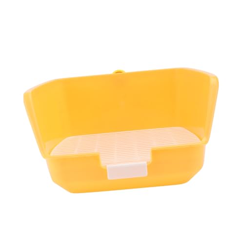 CIYODO 1 Stück Kaninchen -Toilette Hasenbettwäsche Für Kaninchen Klein Anti-sprüh-urin-Toilette Käfig Sitz Kaninchen-töpfchentrainer Drinnen Häschen Töpfchen Tablett Mini Plastik Gelb CIYODO 1 Stück Kaninchen -Toilette Hasenbettwäsche Für Kaninchen Klein Anti-sprüh-urin-Toilette Käfig Sitz Kaninchen-töpfchentrainer Drinnen Häschen Töpfchen Tablett Mini Plastik Gelb von CIYODO