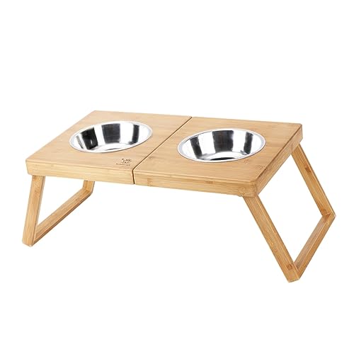 CIYODO 1 Stück Klapptier Food Bowl Stand für doppelt Gestell Fütterung Hundenapf mit Ständer Hundenapfständer hölzern CIYODO 1 Stück Klapptier Food Bowl Stand für doppelt Gestell Fütterung Hundenapf mit Ständer Hundenapfständer hölzern von CIYODO