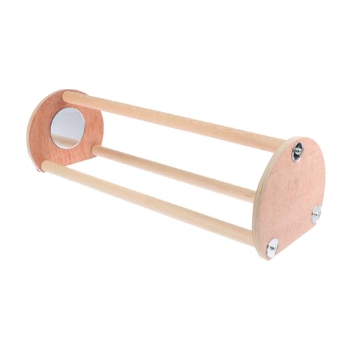 CIYODO Küken Stehen Rack Vogel Spielzeug Huhn Barsch Holz Vogel Spiegel Stehen Für Haustier Küken Übung von CIYODO