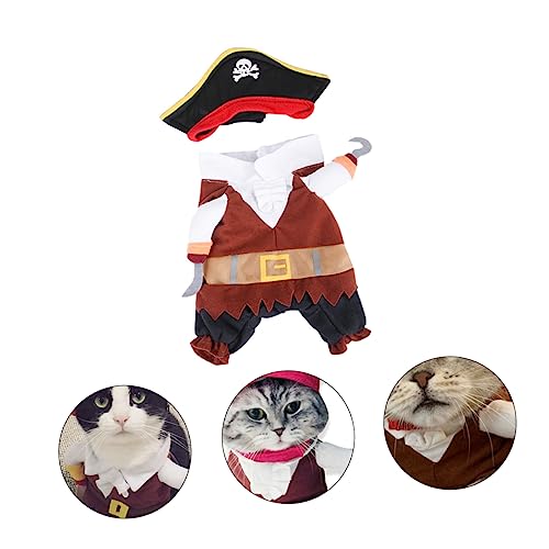 CIYODO 1 Stück Piratenkostüm für Kreative Halloween Hundekleidung Farbenfroh Reinigen für Haustierbesitzer um Festliche zu Verbreiten von CIYODO