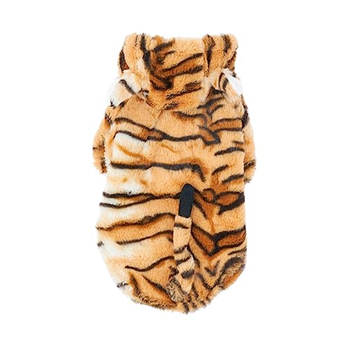 CIYODO 1 Stück Tigermuster Haustierkostüm für Warmer Pullover aus Atmungsaktivem Material für Kalte mit Kreativem Design für Einen Niedlichen Look und Tragbar Haustierbedarf CIYODO 1 Stück Tigermuster Haustierkostüm für Warmer Pullover aus Atmungsaktivem Material für Kalte mit Kreativem Design für Einen Niedlichen Look und Tragbar Haustierbedarf von CIYODO