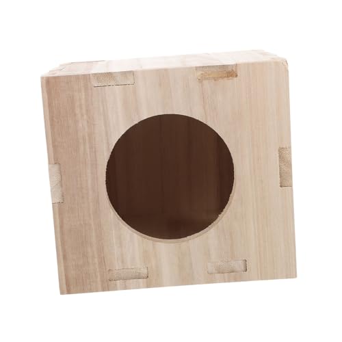 CIYODO 1 Stück Versatile Hamster Cabin aus Holz Kleintier Spielhaus für Hamster Meerschweinchen und Andere Haustiere Dekoratives und Atmungsaktives Haustier für Komfortables Schlaf und von CIYODO