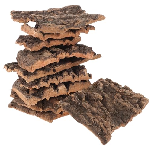 CIYODO 10 Stück Dekoration Aus Champagnerrinde Texturiert Reptilien-Terrarium-Hintergrund Rampe Zum Sonnenbaden Für Schildkröten Kletterplattformen Für Reptilien Bellt Stümpfe Holz Coffee von CIYODO