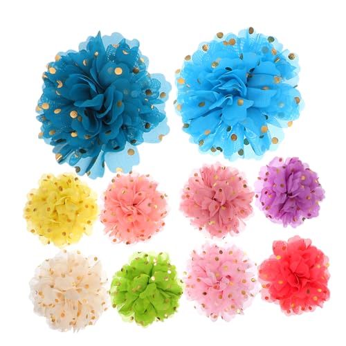 CIYODO 10 Stück Hundehalsband Blumen aus Leichtem Atmungsaktivem Stoff mit Gepunktetem Muster Weiche Stylische Haustierdekoration für Täglichen Spaziergang Party und Besondere Anlässe CIYODO 10 Stück Hundehalsband Blumen aus Leichtem Atmungsaktivem Stoff mit Gepunktetem Muster Weiche Stylische Haustierdekoration für Täglichen Spaziergang Party und Besondere Anlässe von CIYODO