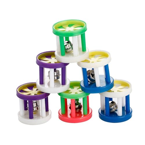 CIYODO 10 Stück Katzen Glocken Bälle aus Kunststoff Geräuschmachendes für Katzen und Kätzchen Zufällige Zufällige Farbe CIYODO 10 Stück Katzen Glocken Bälle aus Kunststoff Geräuschmachendes für Katzen und Kätzchen Zufällige Zufällige Farbe von CIYODO