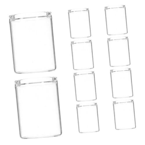 CIYODO 10 Stück Mini Glasflaschenvasen Für Sukkulenten Terrarium Mikrolandschaftsflasche Glas Mini Pflanzbehälter Mini Glasflaschen Mikrolandschaftsflasche Mini Vase Transparent CIYODO 10 Stück Mini Glasflaschenvasen Für Sukkulenten Terrarium Mikrolandschaftsflasche Glas Mini Pflanzbehälter Mini Glasflaschen Mikrolandschaftsflasche Mini Vase Transparent von CIYODO
