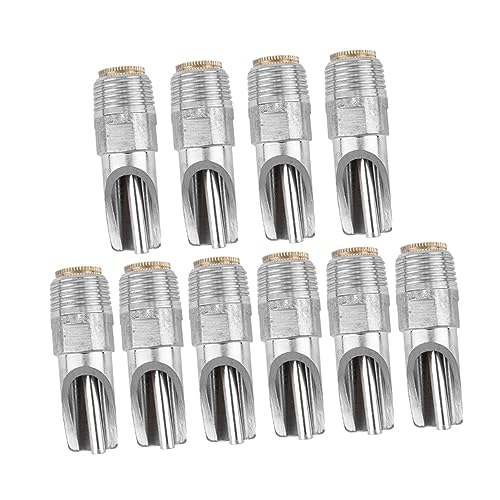 CIYODO 10 Stück Schweine Trinker Loch Feeder Gestell Hamster Wasserflasche Küken Hasenwasserflasche Ratte Trog Verschütten Pflege Frettchen Automatische Zuführung Rostfreier Stahl Silver von CIYODO