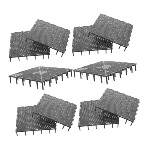 CIYODO 10 Stück Teiliges Aquarium Bodenfilter Robuste Schwarze Filterplatten für Fischbecken Einfache Kompatibel mit Süß und Langlebige Trennwand für Effektive Isolation und von CIYODO