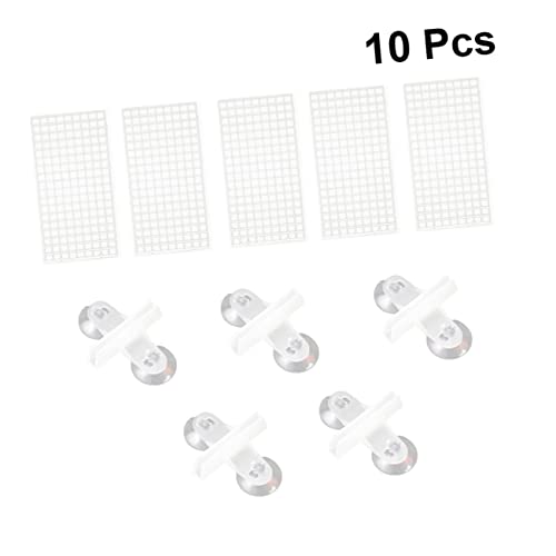 CIYODO 10 Stück Teiliges Aquarium Bodenfilterplatten aus Langlebigem Pc Material Glatte Trennwände für Sichere Fischisolierung Individuell Zuschneidbar zur Vermeidung von Aggressionen und von CIYODO