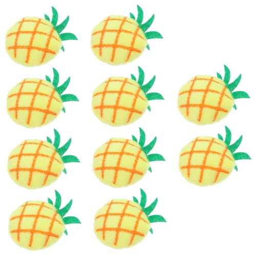 CIYODO 10 Stück Teiliges Katzenminze Spielzeugset Plüsch Ananas für Haustiere Biss für Katzen für Spiel und Zahnpflege Dekorativ für Zuhause CIYODO 10 Stück Teiliges Katzenminze Spielzeugset Plüsch Ananas für Haustiere Biss für Katzen für Spiel und Zahnpflege Dekorativ für Zuhause von CIYODO