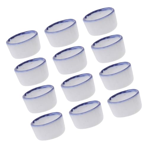 CIYODO 12 Stück Teiliges Mini Keramik Wassernapf für Spinnen und Skorpione und Leicht zu Reinigende Futterschalen für Reptilien und Krustentiere für Terrarienpflege CIYODO 12 Stück Teiliges Mini Keramik Wassernapf für Spinnen und Skorpione und Leicht zu Reinigende Futterschalen für Reptilien und Krustentiere für Terrarienpflege von CIYODO