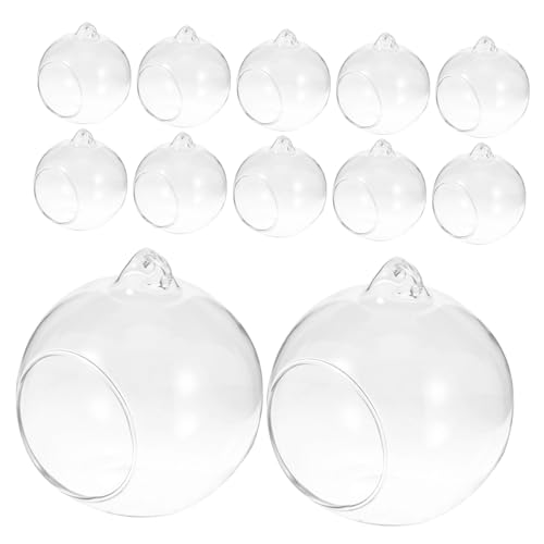 CIYODO 12Stücke Teiliges Terrarium Hängende Globusflasche für Pflanzen und Dekoration Glasvasen für Mittelstücke Mikrolandschaft Design von CIYODO