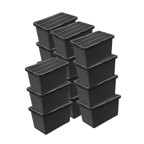 CIYODO 15 Stück Teiliges Kunststoff Reptilien-transportbox mit Deckel Atmungsaktive Tragbare Kunststoffbox für Schildkröten Eidechsen Hamster und Kleine Haustiere Vielseitig als Zucht von CIYODO