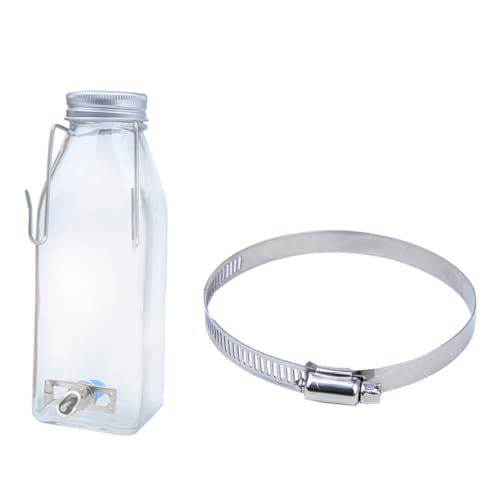 CIYODO 1Satz Haustier Wasserflasche Für Hamster Auslaufsichere Trinkflasche Mit Befestigungsring Für Kleine Leise Für Käfige Und Unterwegs von CIYODO