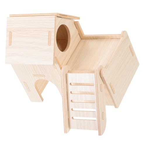 CIYODO Holz Hamster Versteck Haus Natürliche Holz-Hideout Für Meerschweinchen DIY-Spielzeug-hütte Spielen Verstecken Und Entspannen Für Kleine Tiere CIYODO Holz Hamster Versteck Haus Natürliche Holz-Hideout Für Meerschweinchen DIY-Spielzeug-hütte Spielen Verstecken Und Entspannen Für Kleine Tiere von CIYODO