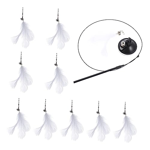 CIYODO 1satz Interaktives Katzenspielzeug Set Mit Saugnapf Teiliges Katzenangel Kit Mit Ersatzköpfen Für Kätzchen Und CIYODO 1satz Interaktives Katzenspielzeug Set Mit Saugnapf Teiliges Katzenangel Kit Mit Ersatzköpfen Für Kätzchen Und von CIYODO
