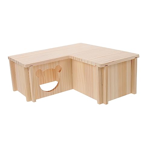 CIYODO Holzdesign Nest Haustier Schlafhaus Hamster Nest Haustier Zubehör von CIYODO