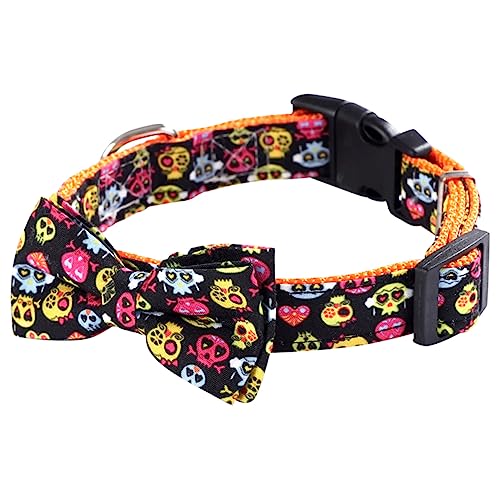 CIYODO Halloween-Katzen-hundehalsband Mit Schleifendekor Bequemer Textur Haustierkostüm Für Party Und Attraktives Haustierbedarf CIYODO Halloween-Katzen-hundehalsband Mit Schleifendekor Bequemer Textur Haustierkostüm Für Party Und Attraktives Haustierbedarf von CIYODO
