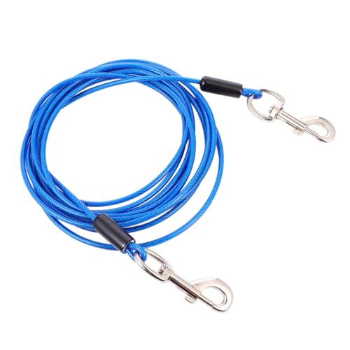 CIYODO Langlebige Hundeleine mit Haltepfahl 5 mm blaues Kabel 5 m praktische Haustierleine CIYODO Langlebige Hundeleine mit Haltepfahl 5 mm blaues Kabel 5 m praktische Haustierleine von CIYODO
