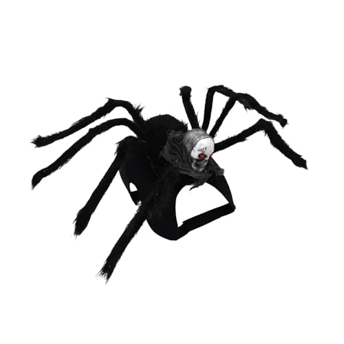 CIYODO 1Stk Spinnengeschirr für Haustiere Festivalkleidung für Haustiere Halloween-gruselige Spinne Kleider Welpengeschirr Halloween-Kostüm für Haustiere Katze lustiges Geschirr Schädel von CIYODO