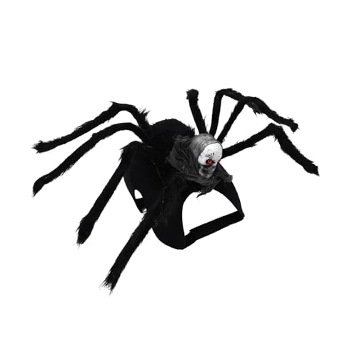 CIYODO 1Stk Spinnengeschirr für Haustiere Festivalkleidung für Haustiere Halloween-gruselige Spinne Kleider Welpengeschirr Halloween-Kostü für Haustiere Katze lustiges Geschirr Schädel von CIYODO