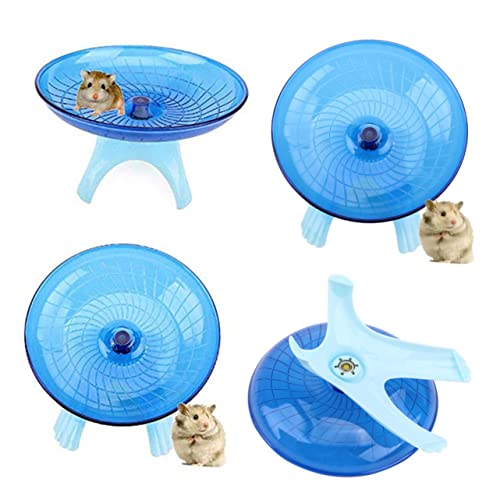 CIYODO 1Stück Fliegende Untertassen Disc Für Hamster Und Kleine Haustiere Stiller Spinner Mit Rutschfester Laufscheibe Nagerspielzeug Für Bewegung von CIYODO