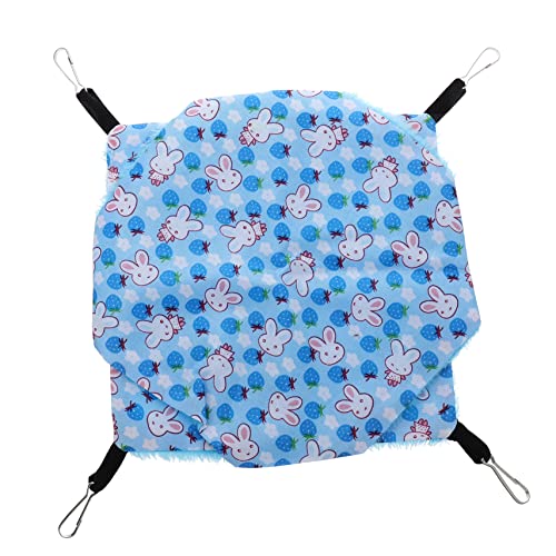 CIYODO 1stk Doppelhängematte Für Haustiere Schlafunterlage Für Katzen Plüsch Hängendes Bett Versteck Hängematte Kätzchen Spielzeug Ratte Pfirsichhaut-plüsch-baumwollsamt Blue CIYODO 1stk Doppelhängematte Für Haustiere Schlafunterlage Für Katzen Plüsch Hängendes Bett Versteck Hängematte Kätzchen Spielzeug Ratte Pfirsichhaut-plüsch-baumwollsamt Blue von CIYODO
